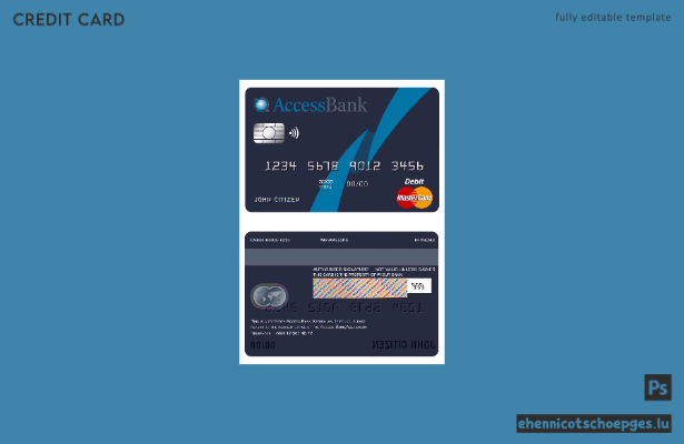 Azerbaijan Access Bank Mastercard – Beispielvorschau